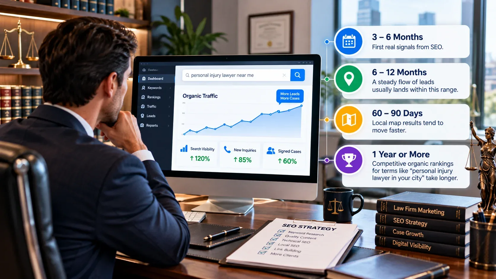 How long does law firm seo take