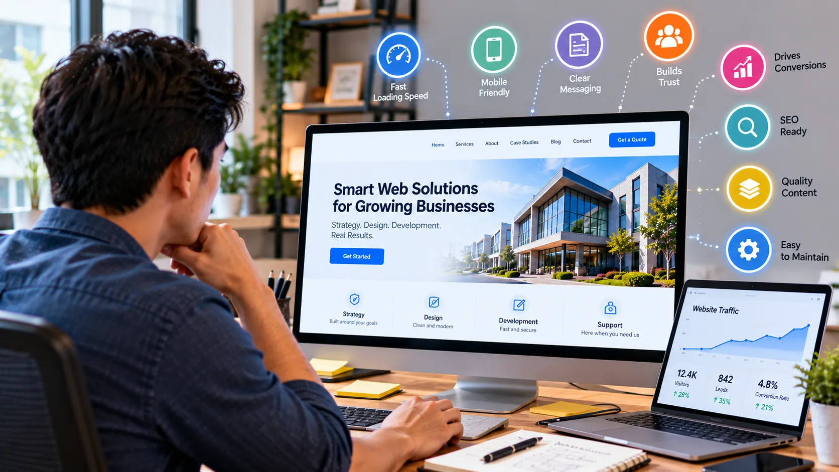 What makes a good business website