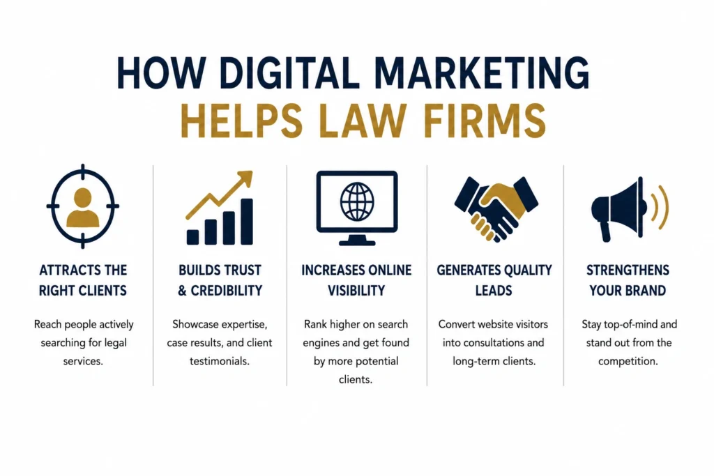 how digital marketing helps law firms