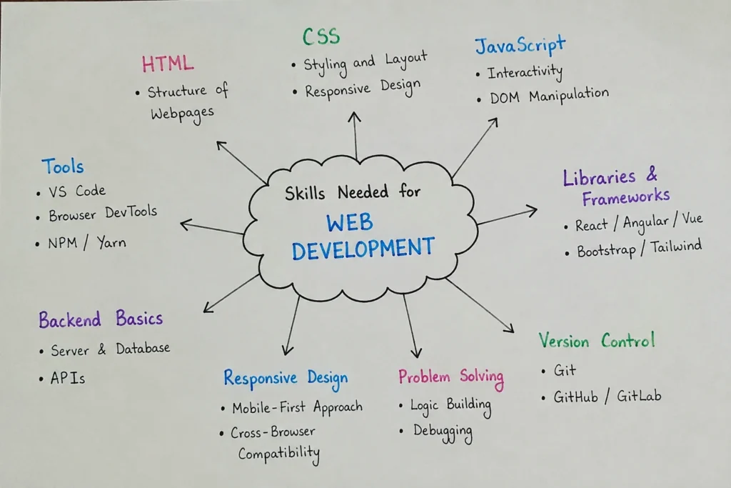 skills needed for web development