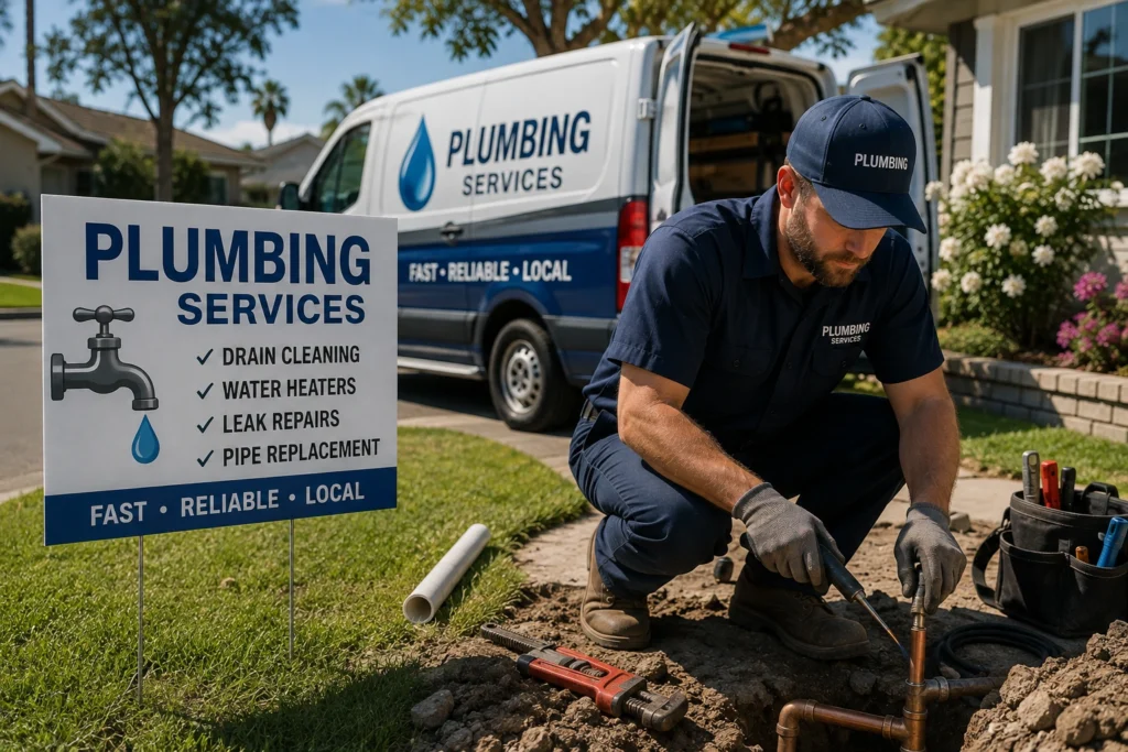 how to market a plumbing business