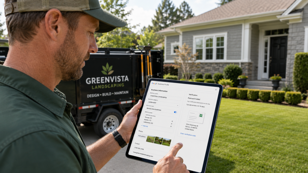 landscaping Google Business Profile