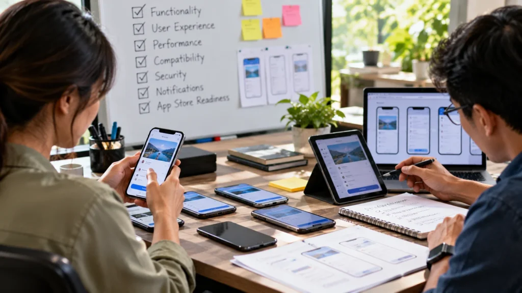 mobile app testing checklist